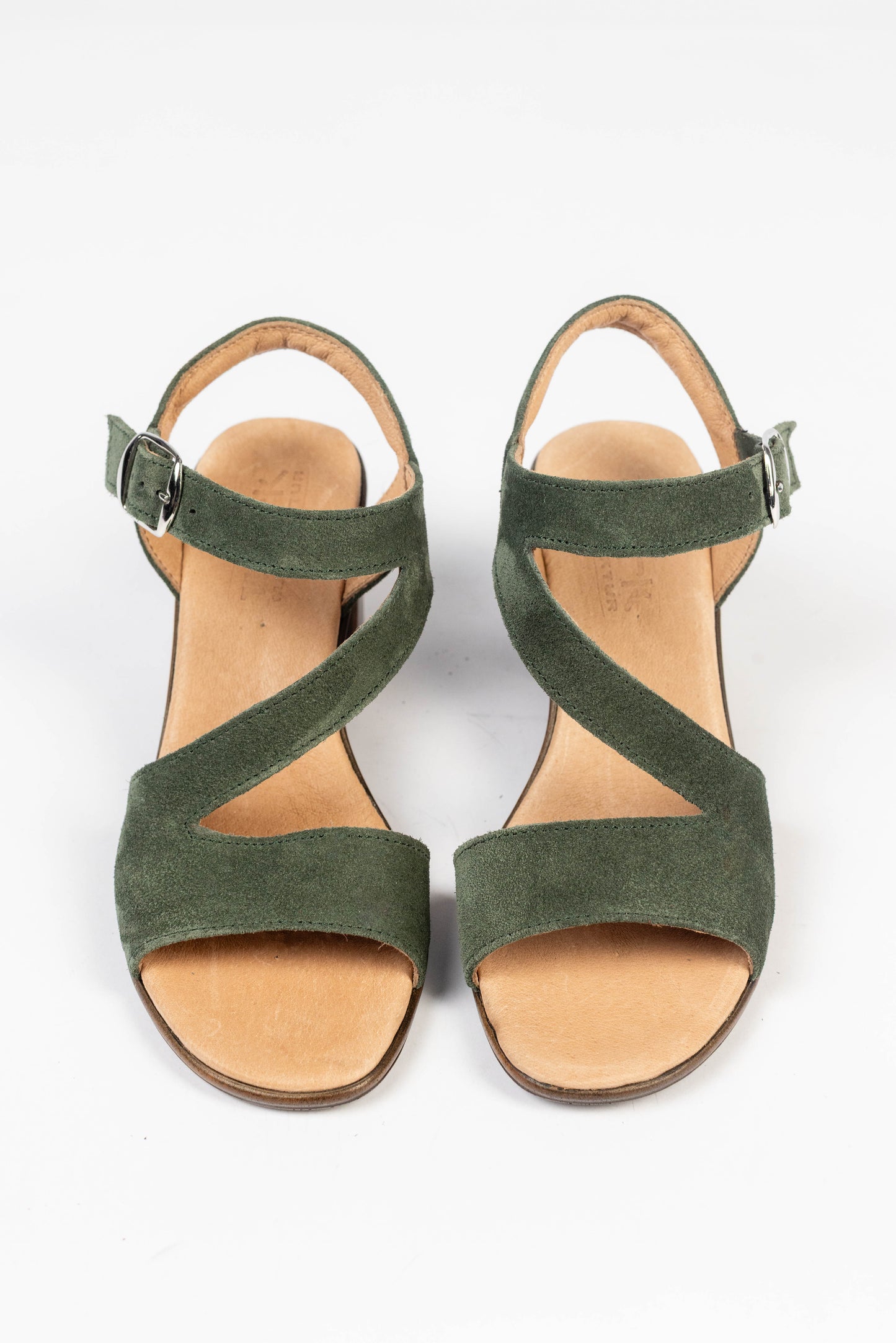 Sandale 042 verde velur