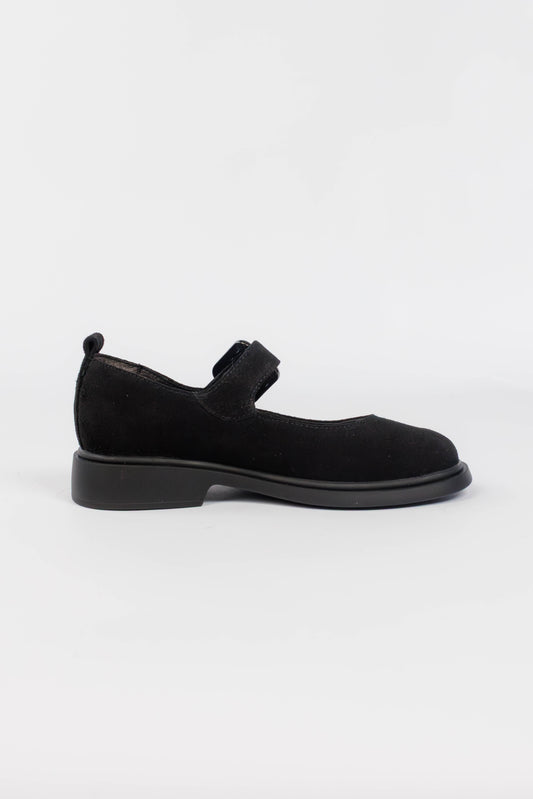 Pantofi 645 negru velur
