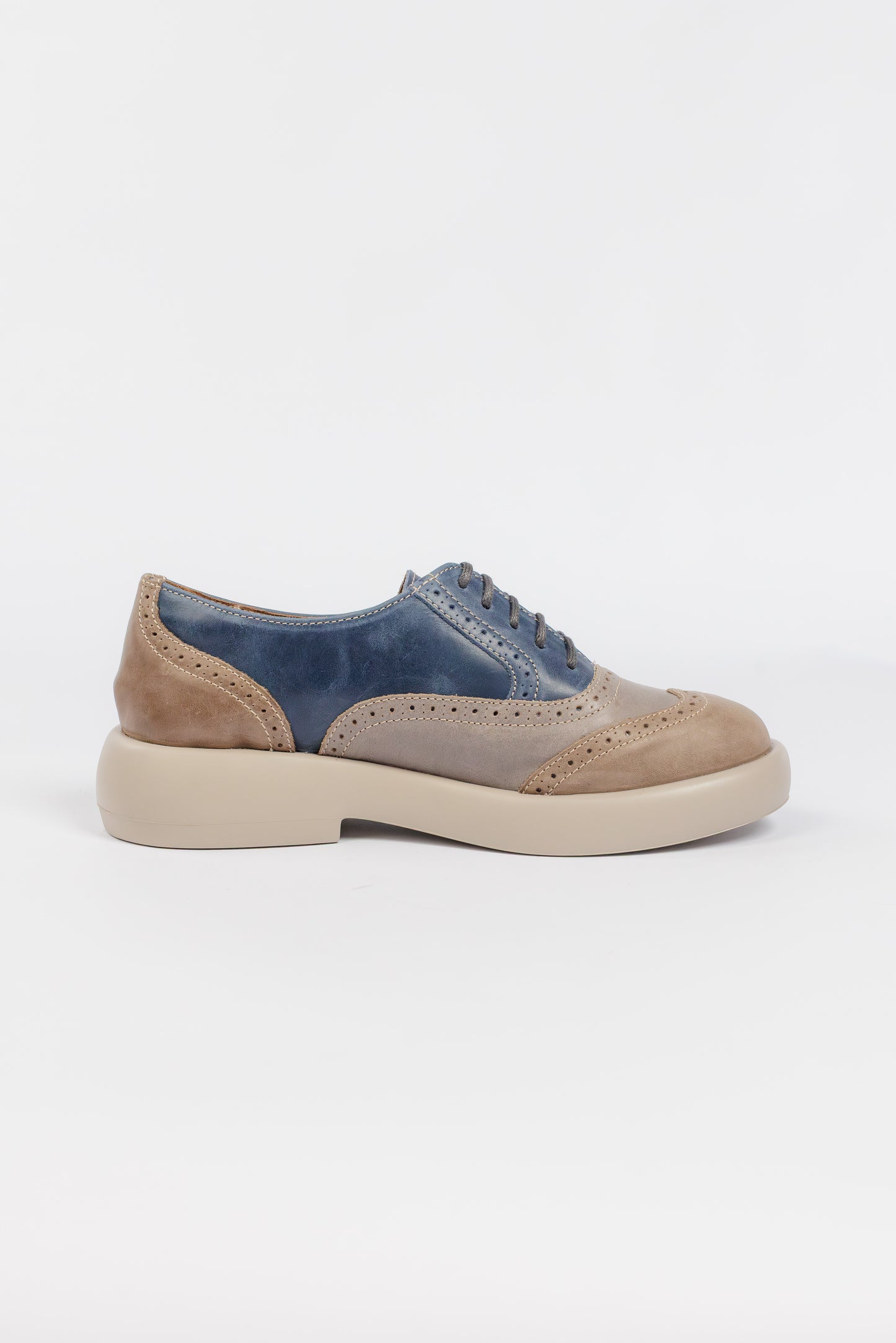 Pantofi 306 bej blu