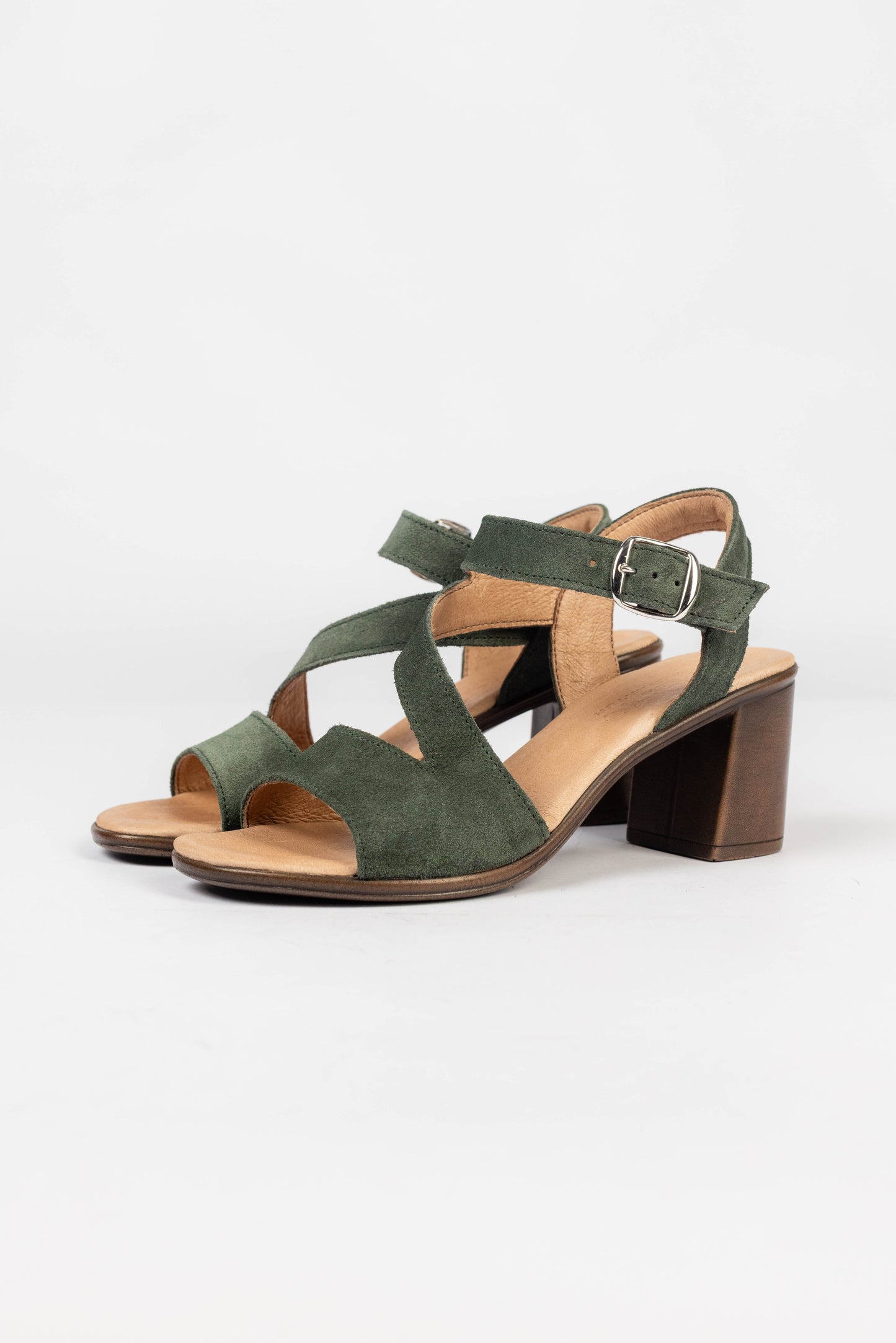 Sandale 042 verde velur