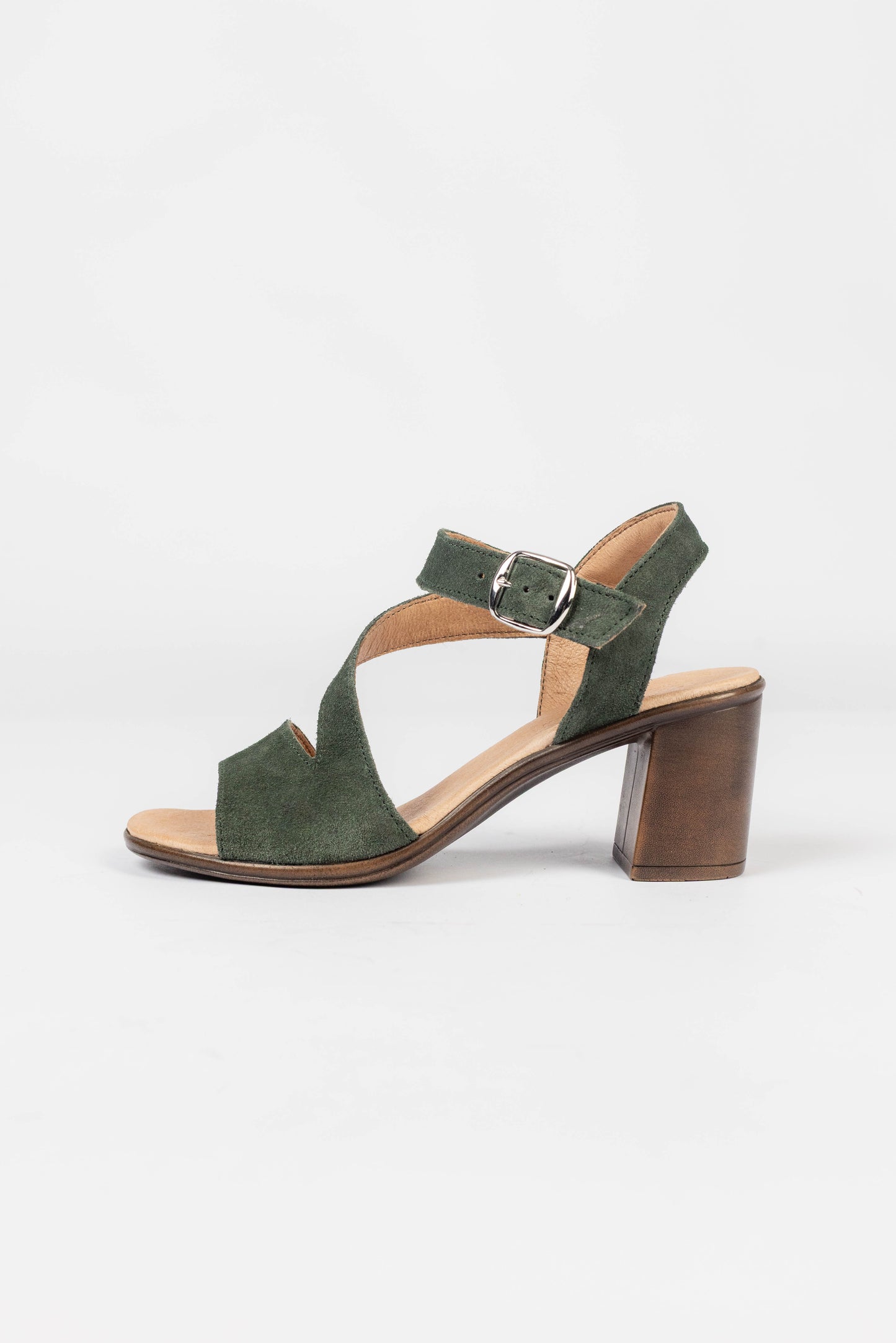 Sandale 042 verde velur