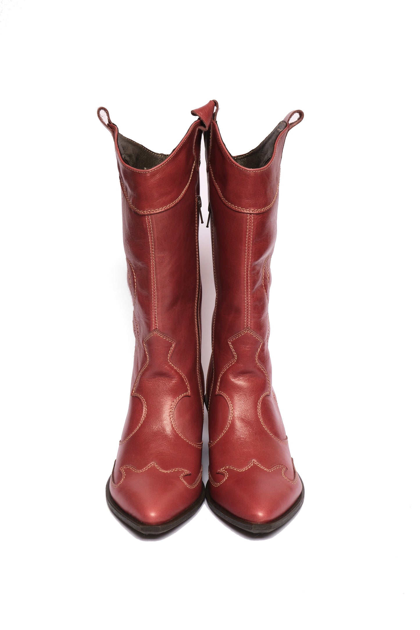 Cizme Cowboy 566 bordo